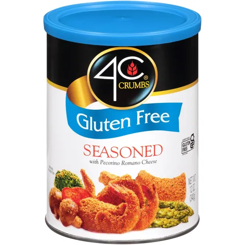 4C Pan rallado sin gluten de alta calidad, sazonado, 12 onzas (paquete de 1)