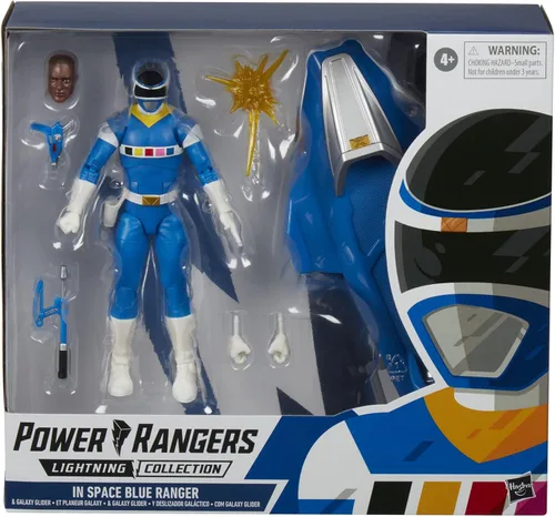 Miniatura 2 de Power Rangers Lightning Collection in Space Blue Ranger & Galaxy Glider - Figura de acción coleccionable de 6 pulgadas, múltiples accesorios