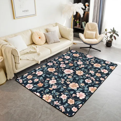 Miniatura 27 de jejeloiu Groovy Flower Area Rug 3x5 Retro Floral Boho Living Room Rugs for Bedroom 70S Hippie Groovy Flowers Bohemian Decor Carpet Psychedelic Beige