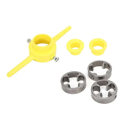 Miniatura 4 de Enhebrador de tubos, fabricante de herramientas de hilo de PVC, tubo de plástico, troquelado redondo NPT, rosca de fontanería de 1/2 pulgada 3/4