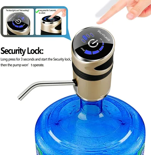Miniatura 3 de Bomba de agua para jarra de 5 galones, dispensador eléctrico de agua de 5 galones, bomba de botella de agua de carga USB, dispensador universal