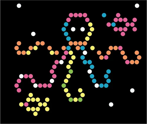 Miniatura 11 de Lite Brite - Paquete de repuesto para clavijas y plantillas, accesorios de tablero de dibujo iluminados, clavijas LED para tablero de dibujo