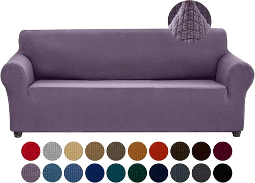 Miniatura 32 de Joccun Funda Elástica para Silla Sofá, Funda de Sofá de 1 Pieza Tela Jacquard de Spandex con Parte Inferior Elástica, Protector de Muebles Lavable