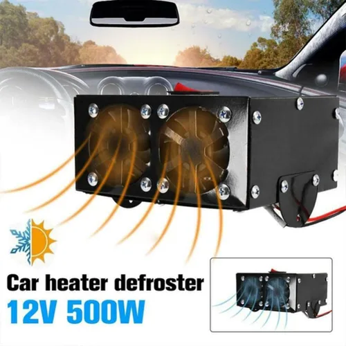 Miniatura 2 de Calentador de Coche - TOPMELON Descongeladores de Parabrisas Desempañador de Coche 12V 500W Calentador de Coche 2 en 1 Calentadores Portátiles