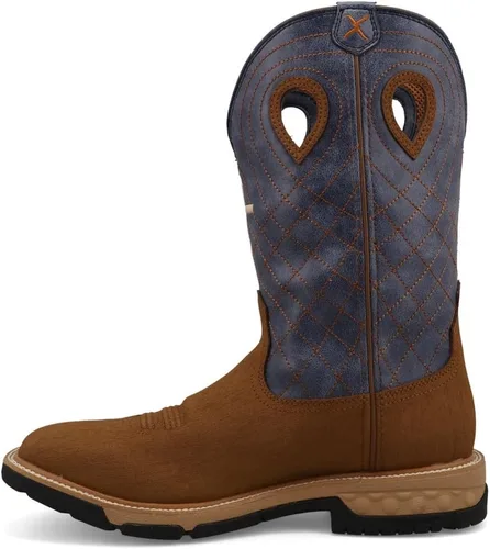 Miniatura 2 de Twisted X Men's 12" Pull On Soft Toe Western Work Boot Western Boot