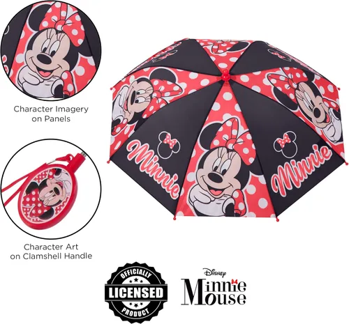 Miniatura 3 de Disney Paraguas y deslizadores para niños Minnie MouseMoanaVampirina - Conjunto de ropa de lluvia para niños pequeños y niñas pequeñas para edades