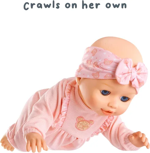 Miniatura 3 de Muñeca Baby Born Aprende a Caminar Annabell - Ojos Azules: Características Realistas para Niños a Partir de 3 Años, Anda, Rastrea, Se Sienta y Da