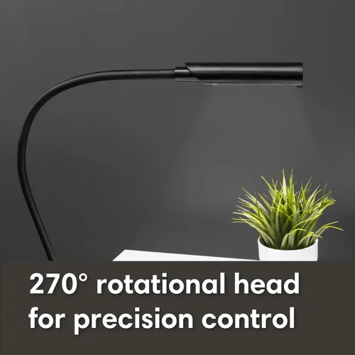 Miniatura 7 de Reliable UberLight Flex 3200TL - Luz de trabajo LED portátil con abrazadera, conexión USB, cuello de cisne flexible de 26.5 pulgadas, cabezal Negro
