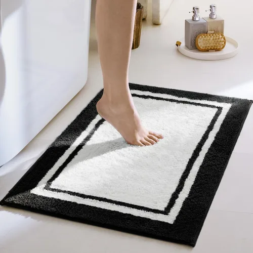 Miniatura 145 de GRANNY SAYS Alfombras de baño antideslizantes, lavables, extra suaves y absorbentes de agua para baño, alfombra de baño peluda de felpa, alfombra