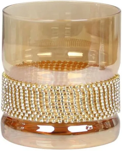 Copas de vino de cristal sin tallo, 1 unidad, con diamantes de imitación y tachuelas, regalo de Navidad de Acción de Gracias para hombres, papá,