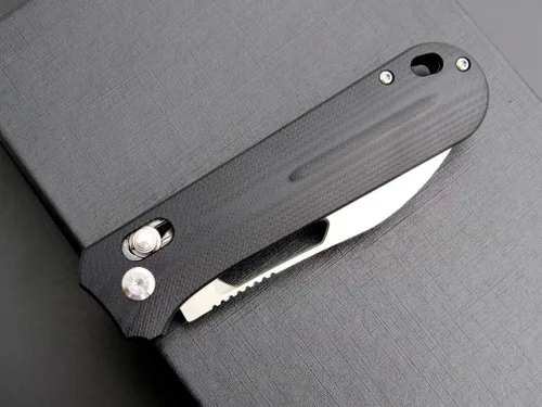 Miniatura 5 de Eafengrow EF963 Cuchillo plegable D2 Hoja de acero G10 Mango EDC Herramientas Cuchillos para trabajar al aire libre Camping (negro)