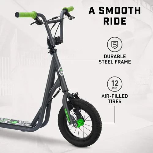 Miniatura 2 de Mongoose Expo Patinete, manillar estilo BMX y rotor de cable de freno, plataforma ancha para niños, jóvenes, niños y niñas de 6 años en adelante