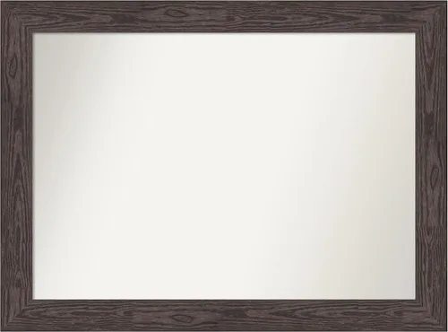 Miniatura 30 de Amanti Art Espejo personalizado, espejo de baño negro puente, espejo de pared o espejo de tocador de baño sobre el fregadero (26 x 26 pulgadas)
