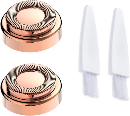 Miniatura 10 de 2 cabezales de repuesto LinMei compatibles con GEN 1 Finishing Touch Flawless Removedor de pelo sin dolor para mujer con cepillos de limpieza Oro