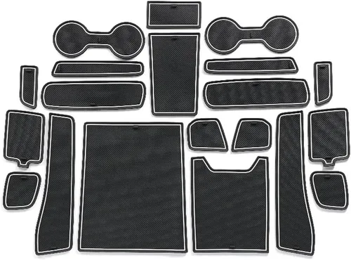 Miniatura 10 de Great-luck Accesorios para el interior del automóvil, tapete de almacenamiento para puerta, tapete para portavasos, tapete antideslizante a prueba