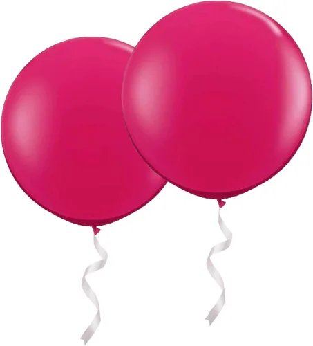 Miniatura 25 de Globos redondos gigantes de 36 pulgadas, paquete de 6 globos de látex negros para sesiones de fotos, bodas, baby shower, decoraciones de fiesta