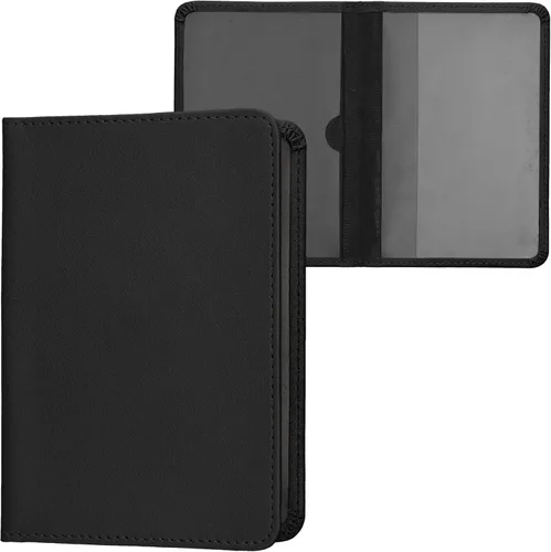Miniatura 19 de kwmobile - Soporte para documentos del automóvil y tarjetas para documentos de vehículos y tarjetas, cuero sintético, color negro Menta