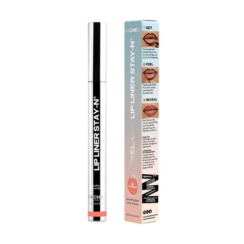Miniatura 11 de Sacheu Lip Liner STAY-N Peel Off - Tinte labial impermeable de larga duración con ácido hialurónico y vitamina E, acabado mate a prueba