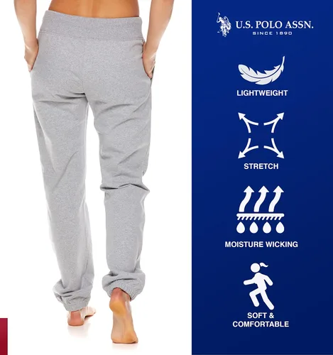Miniatura 3 de EE.UU. Polo Assn. Essentials - Pantalones deportivos para mujer, pantalones deportivos de rizo francés - Ropa de descanso para mujer