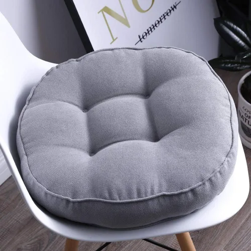 Miniatura 10 de Cojín redondo suave para silla, cojín acolchado antideslizante, cojines de asiento suaves y cómodos para sillas de cocina, comedor y oficina