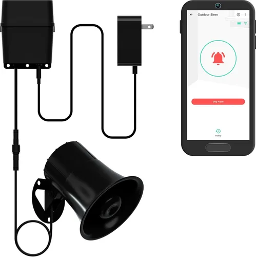 Miniatura 9 de YoLink Controlador de alarma para exteriores versión X3, controlador de sirena/alarma/relé alimentado por batería, rango al aire libre de hasta 1/4