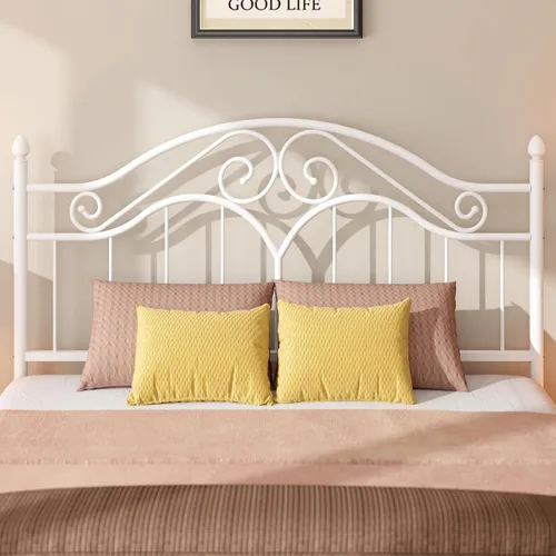 Miniatura 3 de Elephance Cabecero para Marco de Cama Tamaño Queen, Cabecero de Metal de Cama con Plataforma Vintage Únicamente, Altura Ajustable, Resistente