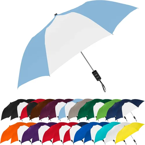 Miniatura 55 de STROMBERGBRAND UMBRELLAS The Spectrum Popular Style - Paraguas de viaje compacto de 42 pulgadas para lluvia, viento y sol, resistente y ligero