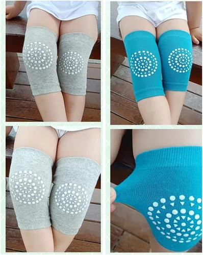 Miniatura 2 de Rodilleras para niños pequeños, unisex, antideslizantes, elásticas, para gatear, piernas no restrictivas, de 6 a 36 meses