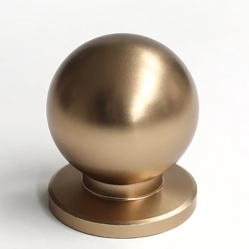 Miniatura 20 de Paquete de 10 Pomos de Gabinete de Níquel Satinado Cepillado de Un Solo Agujero Pomos Redondos Tiradores de Puerta Pomos de Gabinete de Cocina Pomos