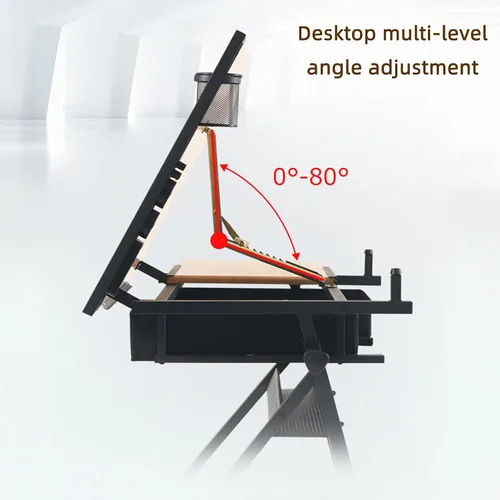 Miniatura 4 de JFF Mesa de dibujo de altura ajustable, mesa de dibujo, escritorio de artista, mesa inclinada, escritorio para manualidades, pinturas en acuarela