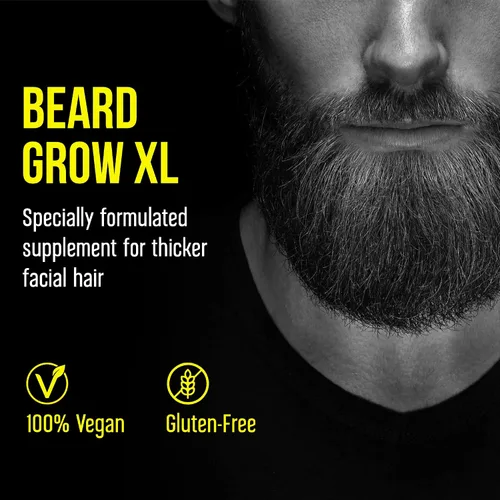 Miniatura 3 de Beard Grow XL Suplmento para vello facial Las vitaminas N 1 para el crecimiento del vello en hombres Para una barba más gruesa y más tupida