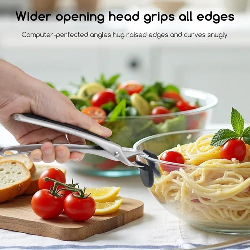 Miniatura 3 de SOLEADER Agarrador de Platos Compatible con Sartén de Pizza, Agarrador Antideslizante, Recuperador de Platos y Tazones Calientes para Sacar Comida