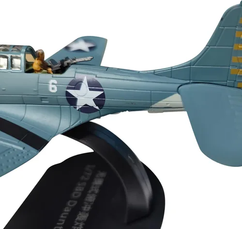 Miniatura 8 de MOUDOAUER 1:72 Aleación SBD Dauntless Dive Bomber Modelo Avión Modelo Simulación Aviación Ciencia Exposición Modelo Colección