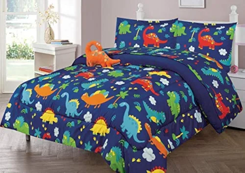 Miniatura 26 de Juego de edredón para cama individual y queen para niño y niña, con fundas de almohada, juego de sábanas y almohada decorativa con juguete, varios