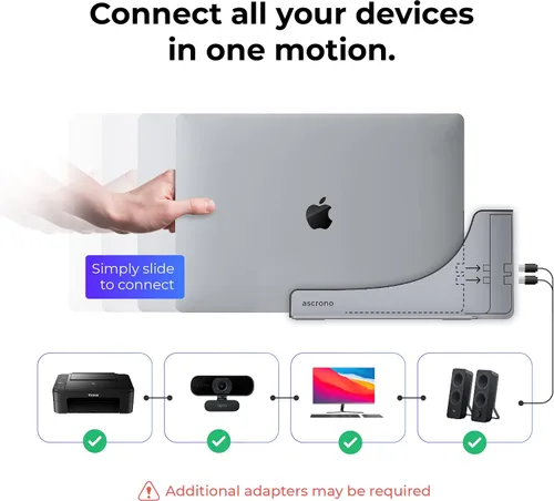 Miniatura 5 de Base para Apple MacBook Air de 13" - Estación de acoplamiento - Conecta pantallas duales con dos puertos Thunderbolt 4 USB-C - Hub de estación