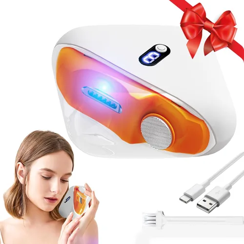 Cortaúñas eléctrico, cortaúñas eléctrico de 3 velocidades, recortadora de uñas eléctrica automática 2 en 1, herramienta de cuidado de uñas con luz