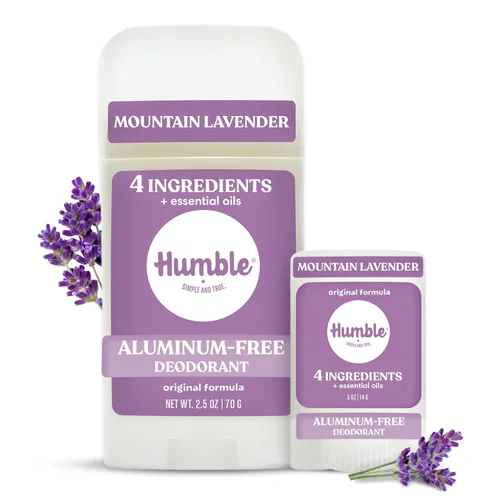 Miniatura 10 de Humble - Desodorante sin aluminio para mujeres y hombres, Black Spruce - Desodorante natural limpio y fresco en barra con aceites esenciales para un