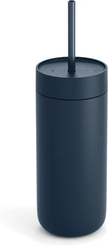 Miniatura 10 de Fellow Vaso frío Carter de 16 onzas, tapa con popote resistente a derrames, vaso aislado al vacío de acero inoxidable con interior de cerámica