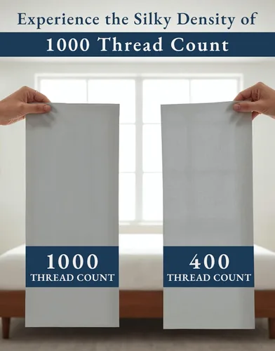 Miniatura 4 de LANE LINEN Sábanas de cama matrimonial 100% algodón, 1000 hilos, producidas de forma sostenible, juego de sábanas gruesas de tamaño matrimonial