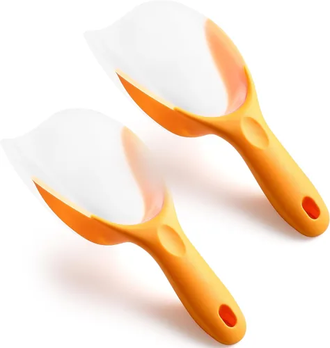 Miniatura 14 de Spring Chef Pala magnética para hielo para congelador, pala de hielo translúcida de plástico flexible sin BPA con mango de agarre suave, pala