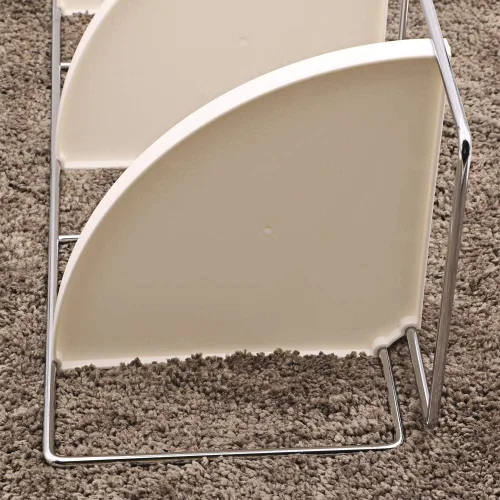 Miniatura 5 de Organizador de 3 niveles para encimera de baño, bandeja de tocador para cosméticos y maquillaje, estante de especias de cocina, estante de pie, Plata