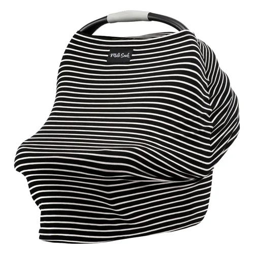 Miniatura 8 de Milk Snob Funda Original 5 en 1 – Funda de Lactancia para Lactancia Materna – Toldo para Asiento de Carro de Bebé y Cochecito – Diseño Esencial Todo