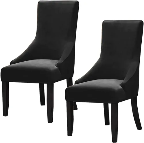 Miniatura 37 de Juego de 1 fundas elásticas para silla con respaldo de ala, protector reutilizable para silla de brazo, protector lavable para silla de comedor
