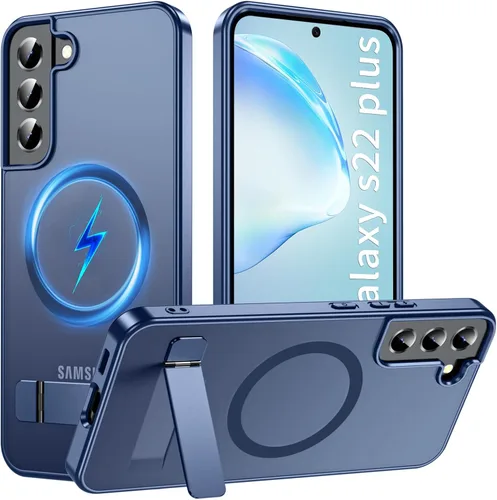 Miniatura 44 de Funda OWKEY Samsung Galaxy A13 5G, Funda Magnética para Teléfono con Soporte y Protector de Pantalla, Funda Protectora Antihuellas y a Prueba de A13