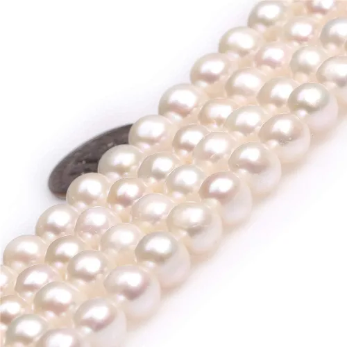Miniatura 9 de Cuentas de perlas cultivadas de agua dulce para hacer joyas, piedras preciosas naturales semipreciosas de 0.433-0.472 in, redondas, color negro, 15
