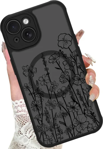 Miniatura 77 de KANGHAR - Funda para iPhone 11 [Compatible con Magsafe] Patrón estampado de leopardo Lindo guepardo Funda protectora magnética para niñas, mujeres