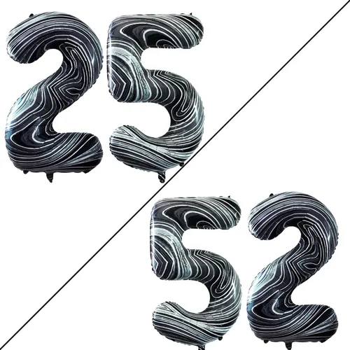 Miniatura 408 de Goer, conjunto de globos de papel aluminio para decoraciones de cumpleaños, globos de las letras de feliz cumpleaños y de números Oro