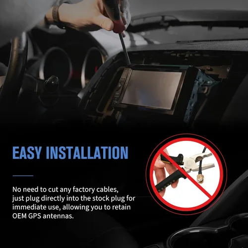 Miniatura 6 de Anina Adaptador de antena de navegación GPS para automóvil SMA macho para Toyota Lexus Corolla Tacoma Tundra HFC-III, cable conector coaxial