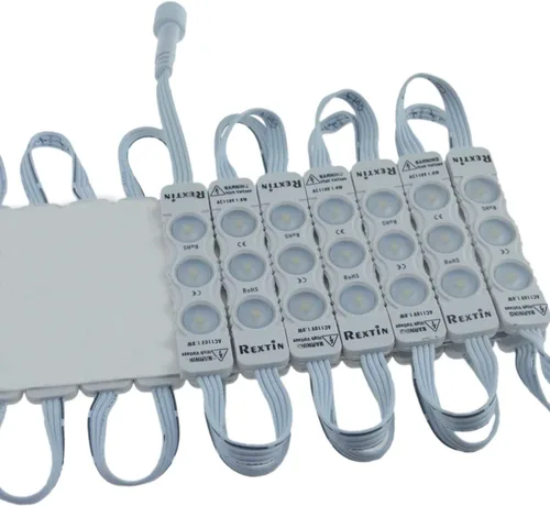Miniatura 5 de Super brillante 110V 100pcs nuevo modelo 2835 3 LED módulo blanco cálido 120-150LM por módulo impermeable luz decorativa para letreros de letras