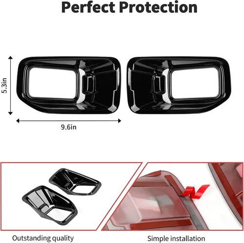 Miniatura 5 de JWWY Faros delanteros antiniebla, luces antiniebla, embellecimiento, embellecimiento, ajuste para Ford F150 2015-2020, accesorios exteriores ABS